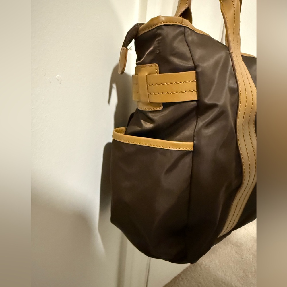 Brown and Tan Perry Mackin Zoey diaper bag NWOT - Picture 5 of 10